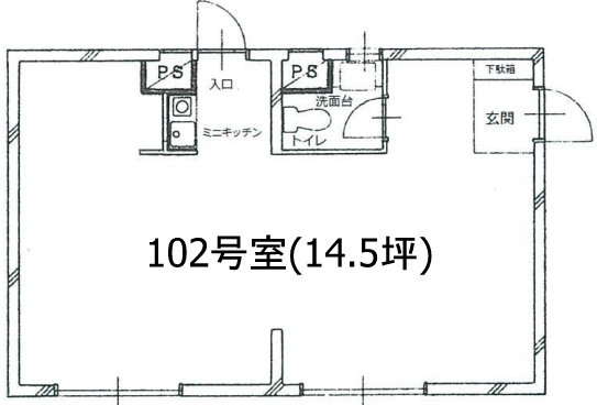 M&Nビル102 間取り図