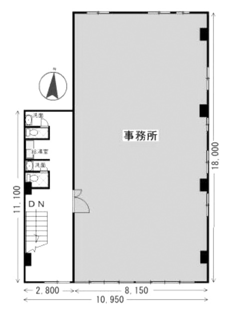 早川ビル2F 間取り図