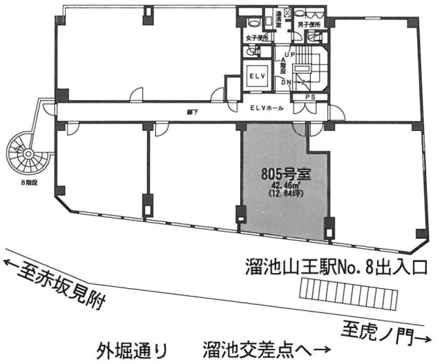 永田町法曹ビル805 間取り図