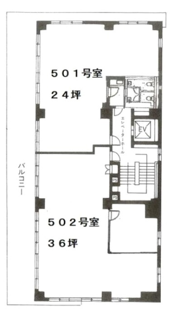 茗荷谷ハイツ501 間取り図