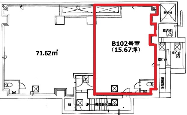 高円寺YKテラスB102 間取り図