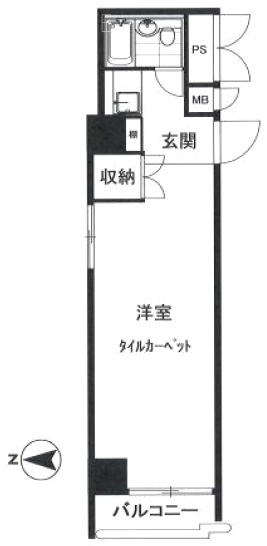 芝ダイヤハイツ304 間取り図