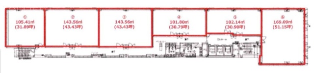 明治薬科大学剛堂会館6F 間取り図