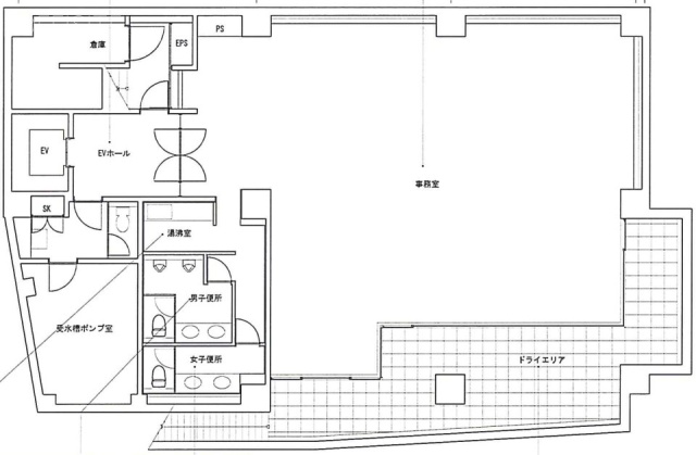 市ヶ谷ガーデンプラザビルB1F 間取り図