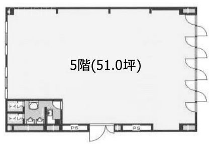 いせ市ビル5F 間取り図