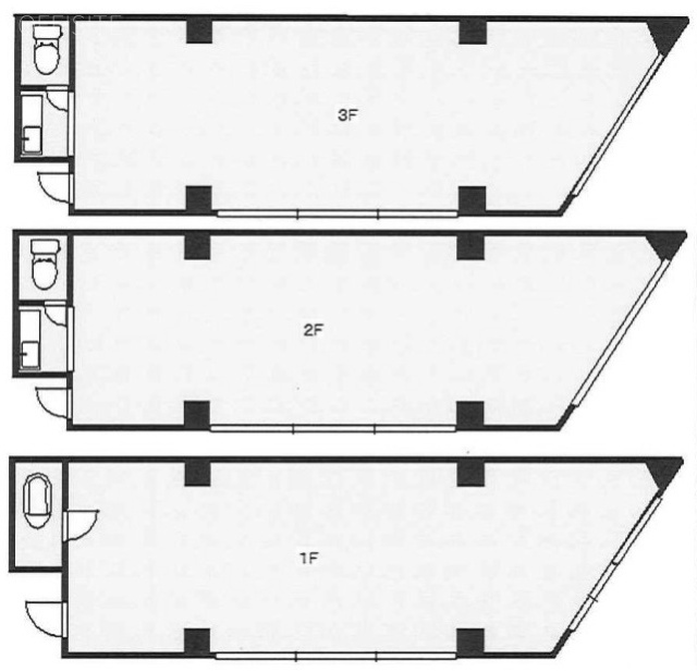 T・Mビル1F～3F 間取り図