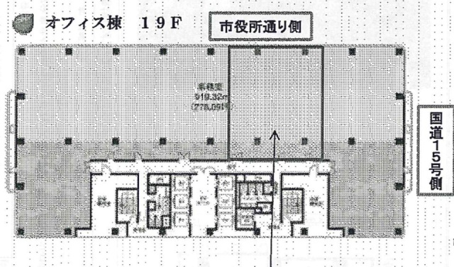 パレール三井ビル1902 間取り図