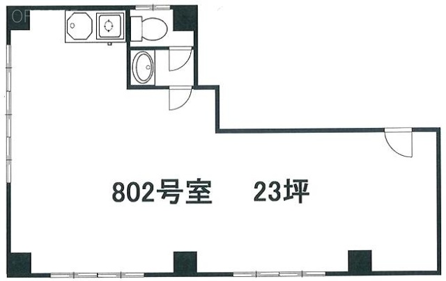 第一伊三美ビル802 間取り図