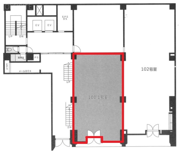 デイム銀座ビル101-1 間取り図
