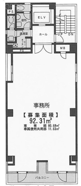 FP五反田ビル6F 間取り図