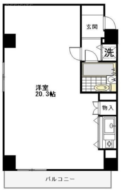 アロープラザ原宿304 間取り図