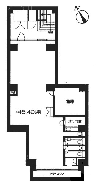 まつの屋ビルB1F 間取り図