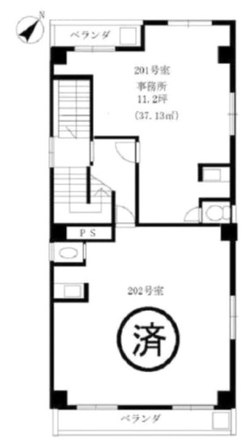 神田ビル201 間取り図