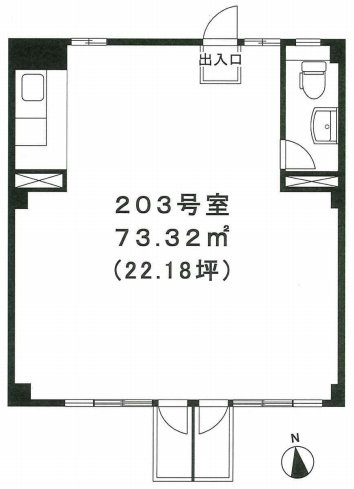 田辺コーポ203 間取り図