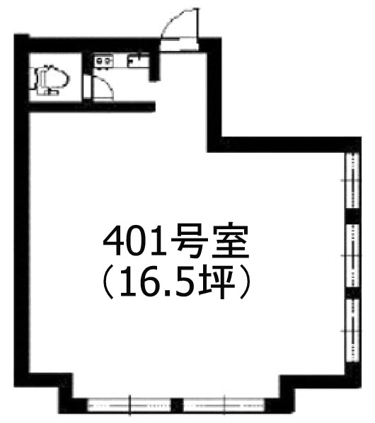 第1島田ビル401 間取り図