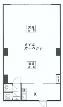 東京白洋エクセレシイビル1F 間取り図