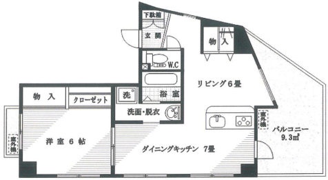 グレース柿の木坂301 間取り図