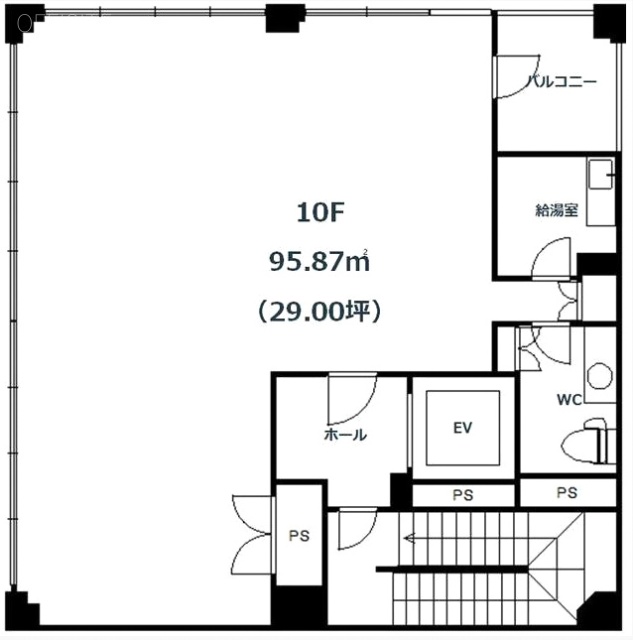 銀座槇町ビル10F 間取り図