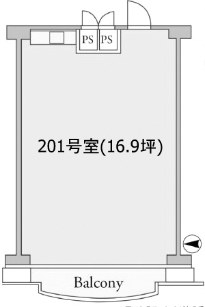 パークグレース新宿201 間取り図