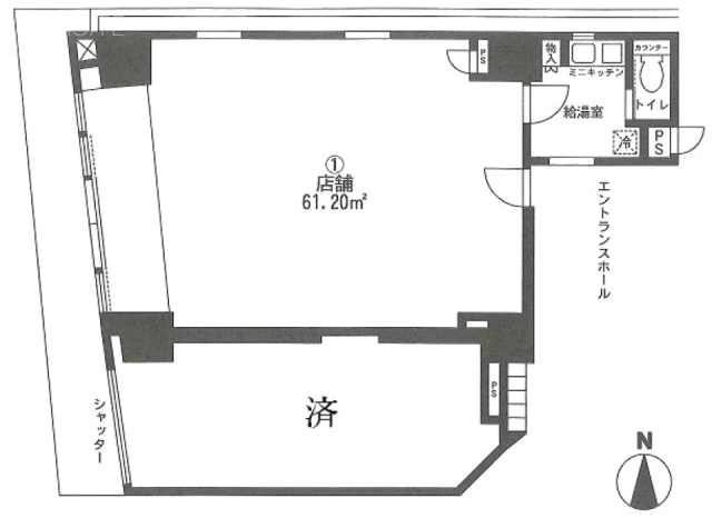 シャローム南小岩ビル1F 間取り図