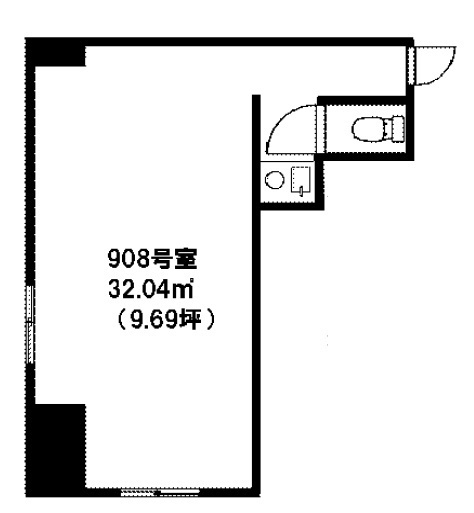 ワコーレ新宿第一ビル908 間取り図