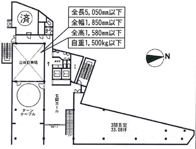 WTC千葉富士見ビルB 間取り図