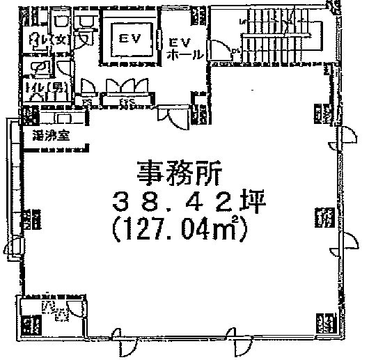 第二渡邊ビル5F 間取り図