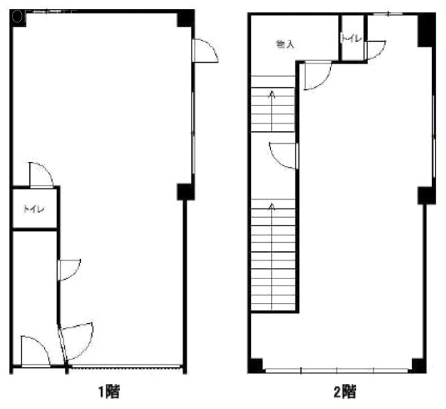 森田ビル1F～2F 間取り図