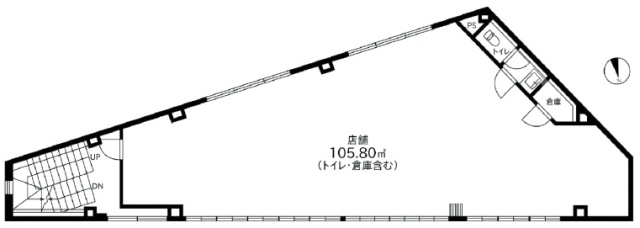 クリスタルスクエア南青山ビル2F 間取り図