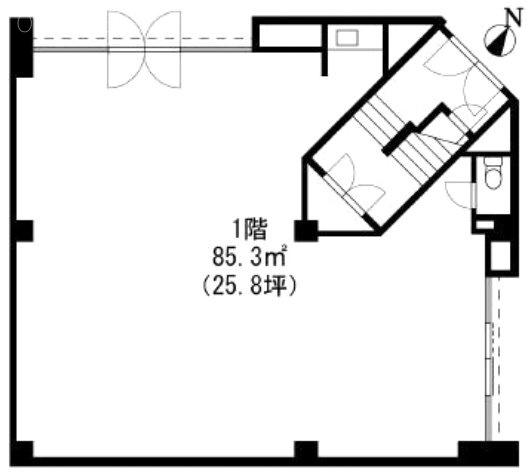 工藤ビル1F 間取り図
