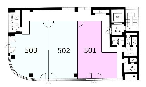 ル・グラシエルBLDG.1501 間取り図