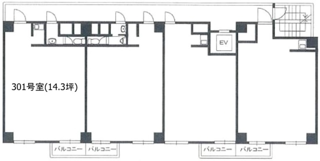 御徒町グリーンプラザ301 間取り図