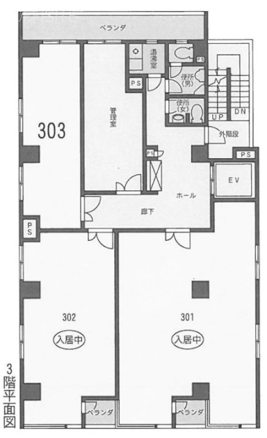 ストークビル赤坂303 間取り図