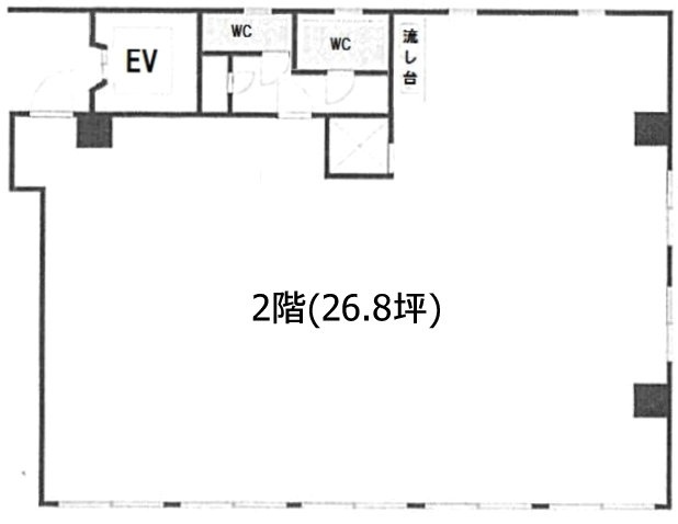 クマノビル2F 間取り図