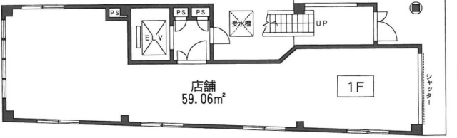 平家ビル1F 間取り図
