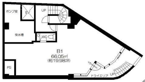 柳下フラッツB1F 間取り図