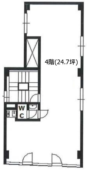 コスギビル4F 間取り図