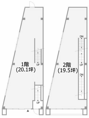ブレノワール青山1F～2F 間取り図