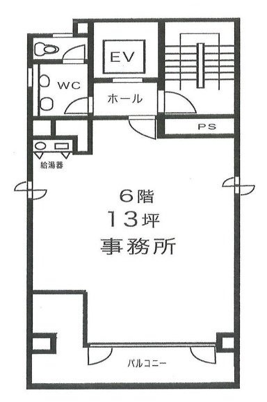 S&Uビル6F 間取り図