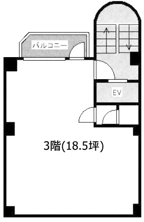 ステーションサイドビル3F 間取り図