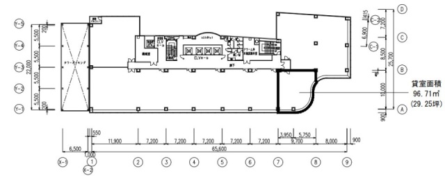 船橋スクエア218F 間取り図