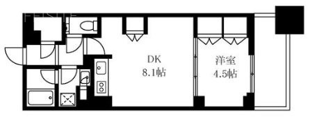 シティタワー銀座東7F 間取り図