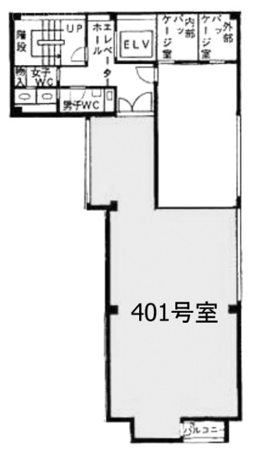 西新宿ユニオンビル401 間取り図
