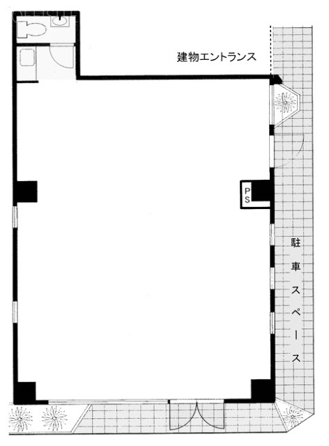 ハピネス島田1F 間取り図
