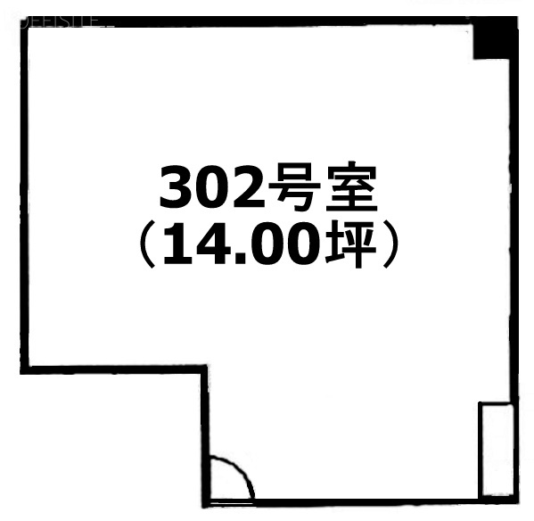 秋葉原再開発ビル302 間取り図