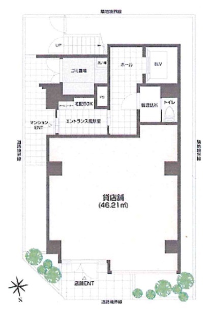 ルネフラッツ新宿御苑前T101 間取り図