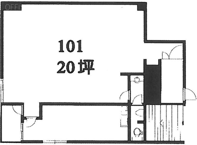 コーポ高田ビル101 間取り図