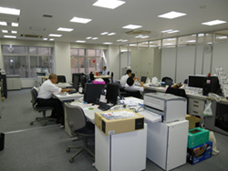 株式会社東洋発酵のオフィスレイアウト①